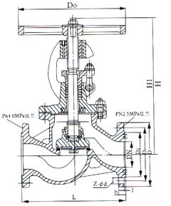 氧氣專用截止閥結(jié)構(gòu)圖紙 氧氣專用截止閥結(jié)構(gòu)圖紙