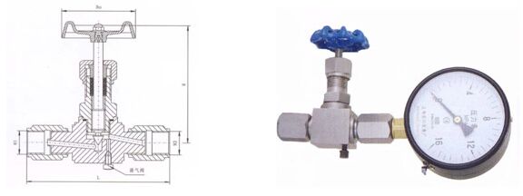 JJM1~64P壓力表截止閥結構圖紙 JJM1~64P壓力表截止閥結構圖紙