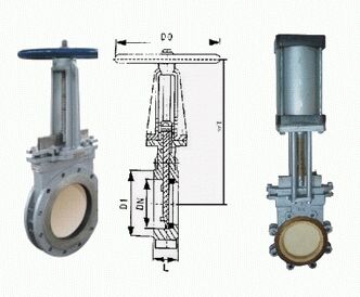 陶瓷刀型閘閥CZ43TC結(jié)構(gòu)圖紙 陶瓷刀型閘閥CZ43TC結(jié)構(gòu)圖紙